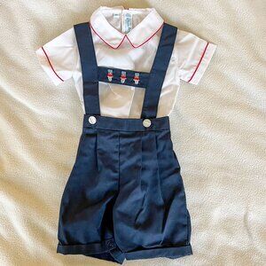 NEW Feltman Brothers Holiday Soldier Suspender Set (6 Month)